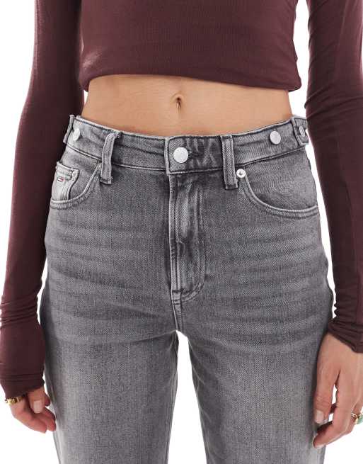 Tommy Jeans – Layla – Dopasowane jeansy w spranym czarnym kolorze, 5 z 5