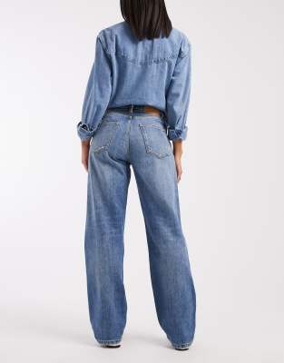 Tommy Jeans Layla High Rise Slim Straight Jeans In Blue