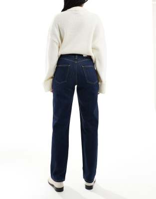 Tommy Jeans Layla High Rise Slim Straight Leg Jeans In Blue