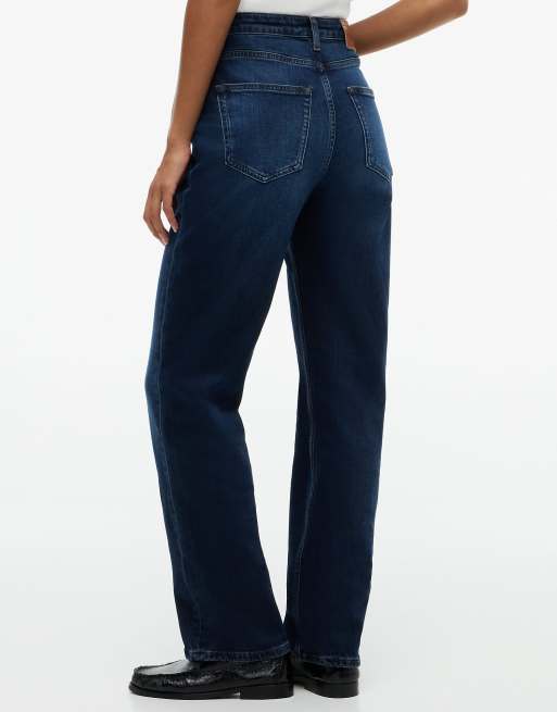 Tommy Jeans Layla high rise straight leg jeans in denim blue black, 6 of 7