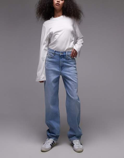 Tommy Jeans – Layla – Jasnoniebieskie dopasowane jeansy o prostym kroju - view 1