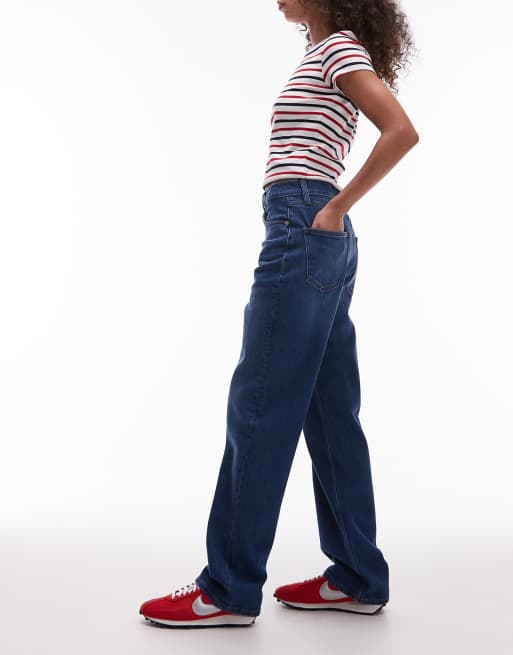 Tommy Jeans - Layla - Jean taille haute coupe slim droite - Bleu foncé, 3 de 5