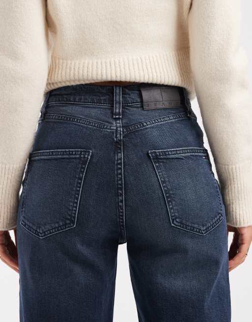 Tommy Jeans - Layla - Jeans dritti slim a vita alta lavaggio blu scuro , 4 di 5