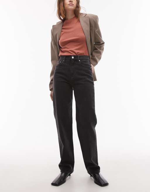 Tommy Jeans - Layla - Jeans dritti slim lavaggio nero