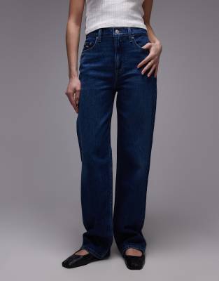 Tommy Jeans Layla Slim Straight Jeans In Blue