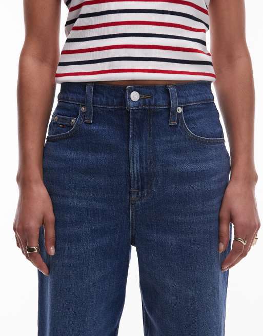Tommy Jeans – Layla – Slim Straight Jeans in Dunkelblau mit hohem Bund, 5 von 5
