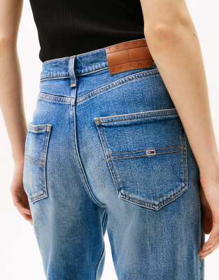 Tommy Jeans Layla Slim Straight Jeans In Blue