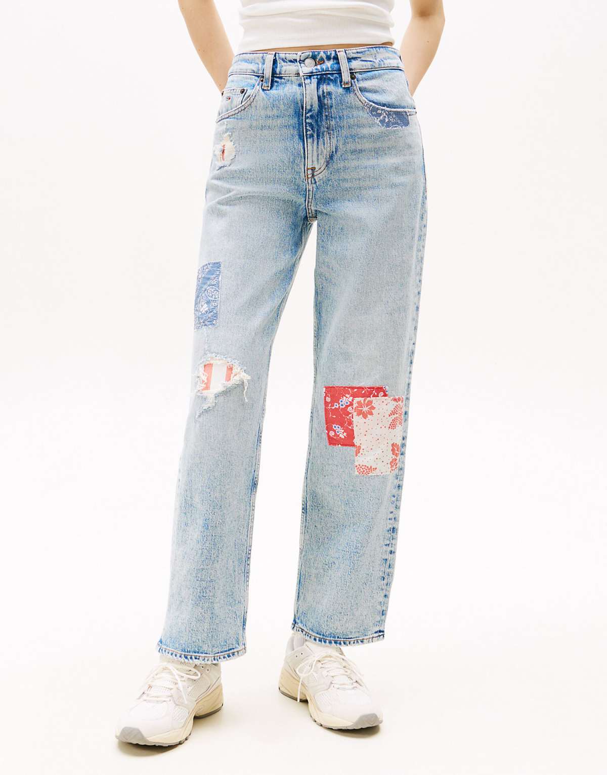 Tommy Jeans layla straight leg jeans in Multi