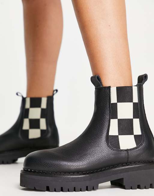 Tommy hilfiger black store leather boots