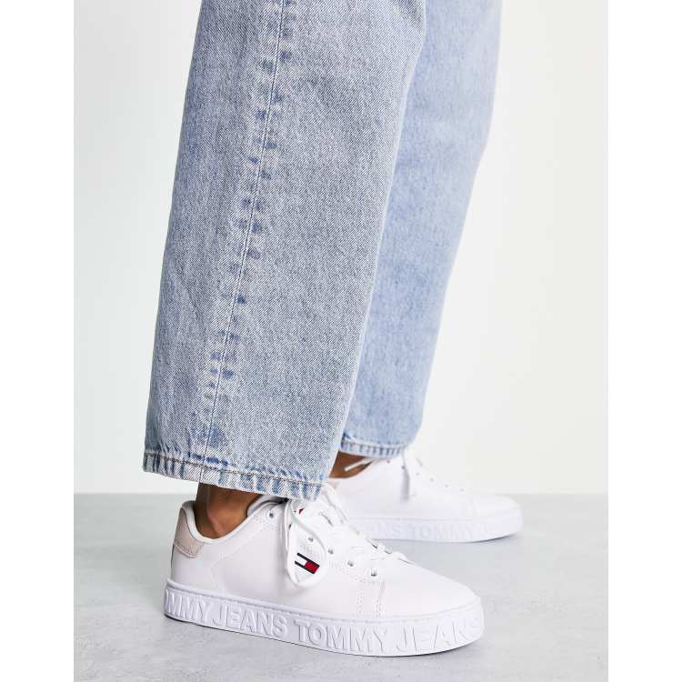 Tommy Jeans canvas logo flatform trainers, ASOS