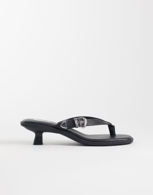  leather kitten heel sandals 