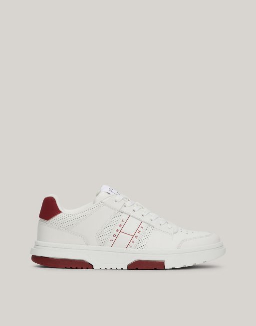 Cool tommy leather trainers outlet