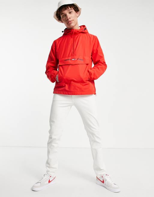 Tommy jeans pop store over lightweight anorak jacket