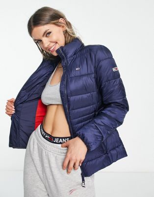 Tommy Jeans lightweight puffer jacket in navy