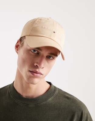 Tommy Jeans Linear Logo Cap In Brown