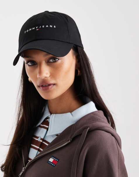 Tommy Jeans Linear logo cap in black - view 1
