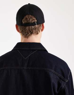 Tommy Jeans Linear Logo Cap In Black