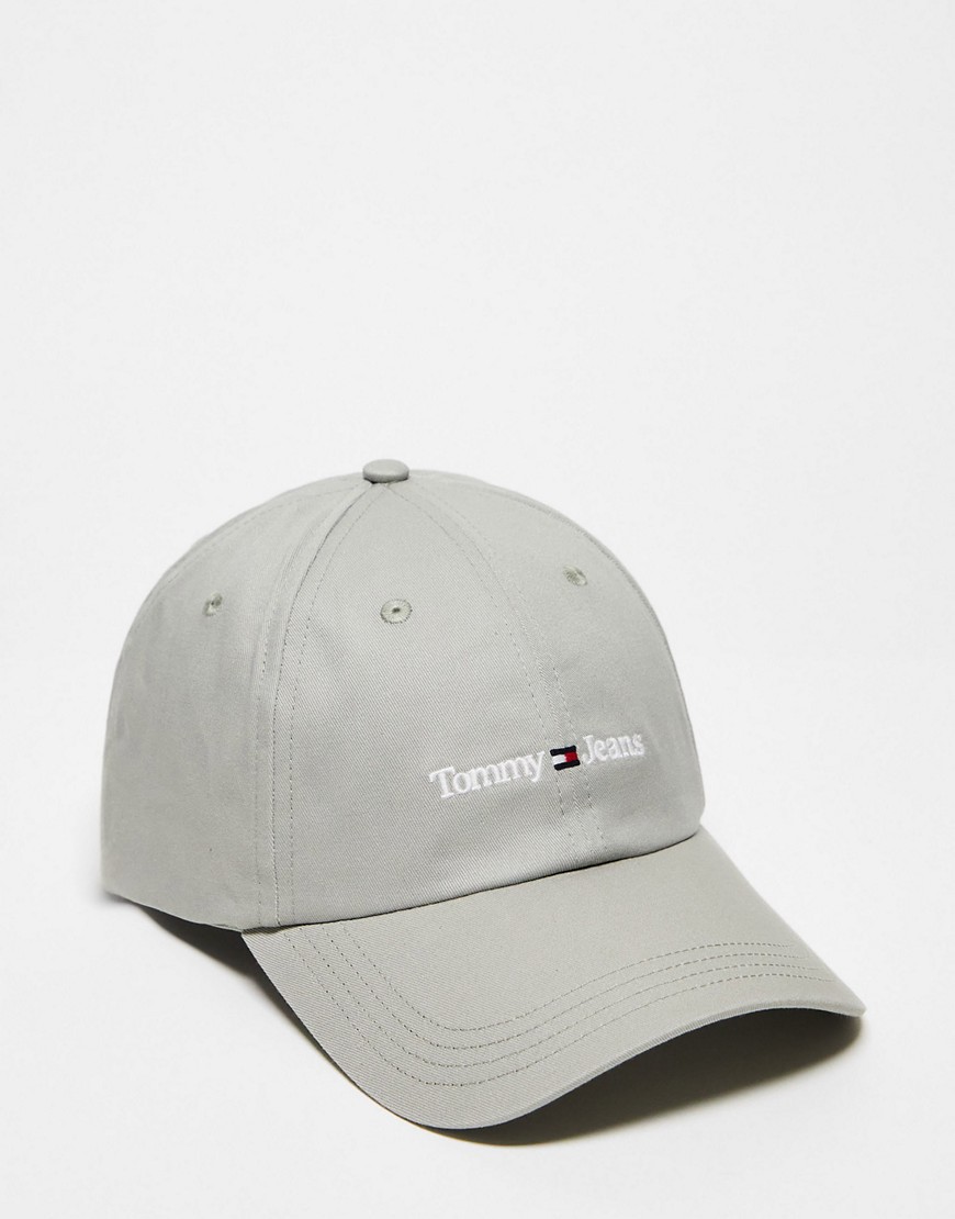 Tommy Jeans linear logo cap in gray