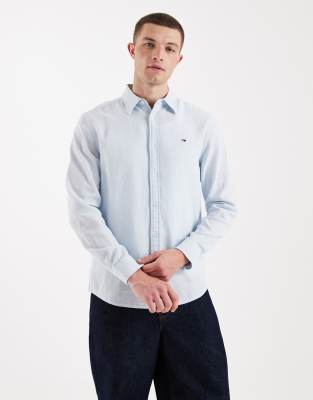 Tommy Jeans linen blend shirt in light blue sweet blue 19690₽