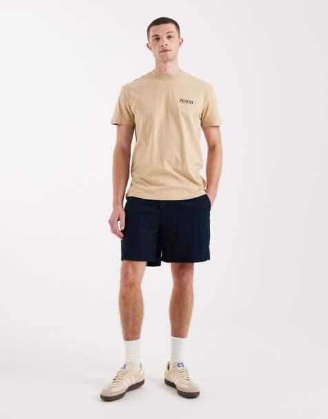 Tommy Jeans linen blend shorts in navy - view 1