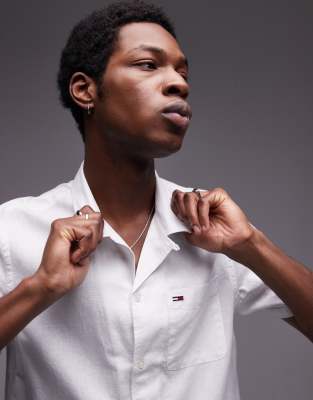 Tommy Jeans Linen Button Shirt