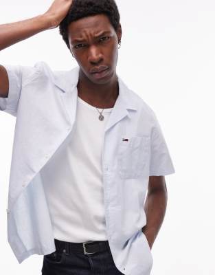 Tommy Jeans Linen Mix Button Shirt