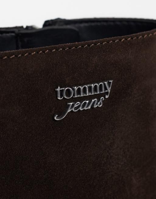 Tommy Jeans Lisa bottes en daim à semelle souple marron foncé, 3 de 4