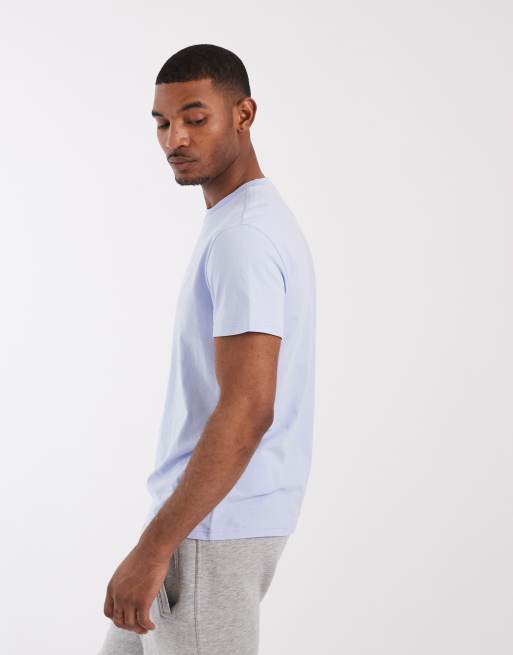 Tommy Jeans – Ljusblå t-shirt med smal passform och tryck, 4 av 5