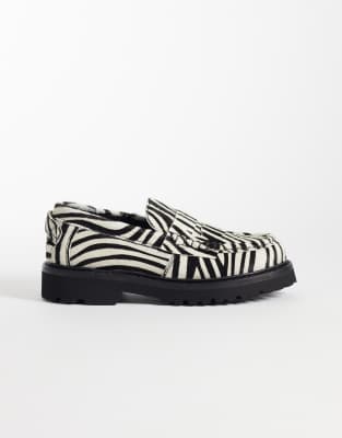  loafers in zebra print