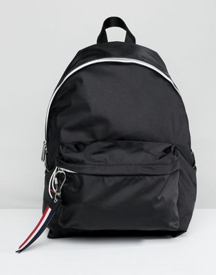 Tommy Jeans Logo Backpack in Black | ASOS