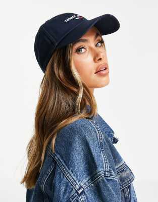 tommy jeans logo cap navy