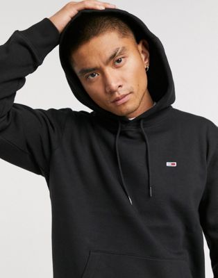Tommy Jeans logo hoodie in black | ASOS