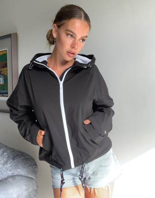 black tommy windbreaker