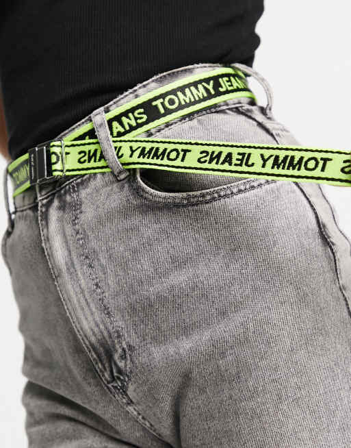 Tommy jeans yellow clearance belt