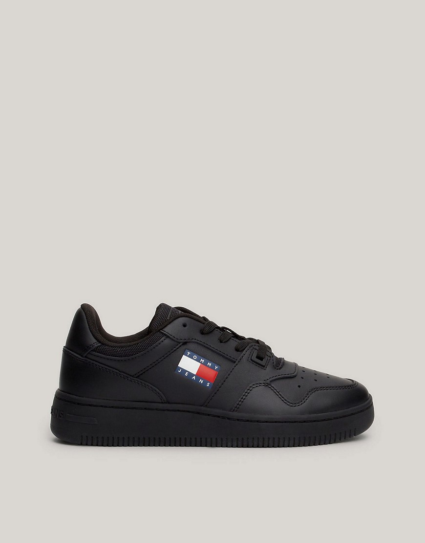 Tommy Jeans Logo Trainers in Black