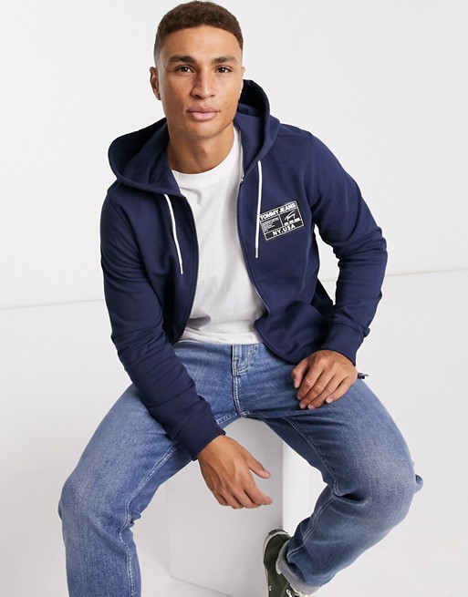Tommy Jeans logo zip through hoody