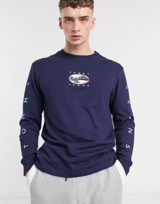 tommy jeans t shirt long sleeve