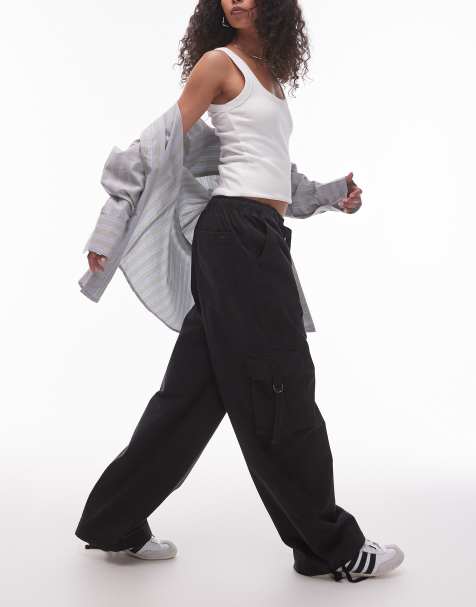 Tommy Jeans Loose cargo trousers in black