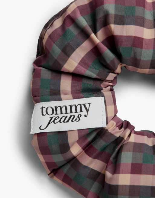 Tommy Jeans lot de 2 chouchous rembourrés à logo à carreaux vichy, 2 de 5