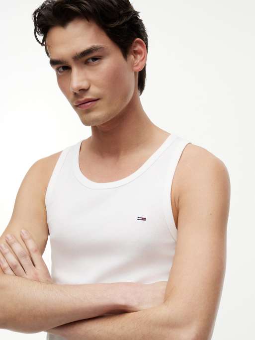 Tommy Jeans - Lot de 2 débardeurs ultra ajustés à logo drapeau - Multicolore, 5 de 7