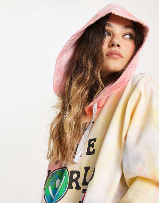 Tommy jeans tie dye hoodie hot sale