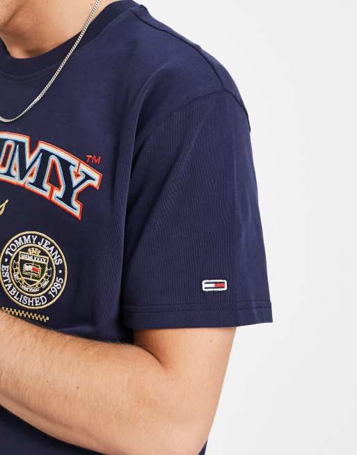 Tommy jeans 1985 embroidered cheap logo tee