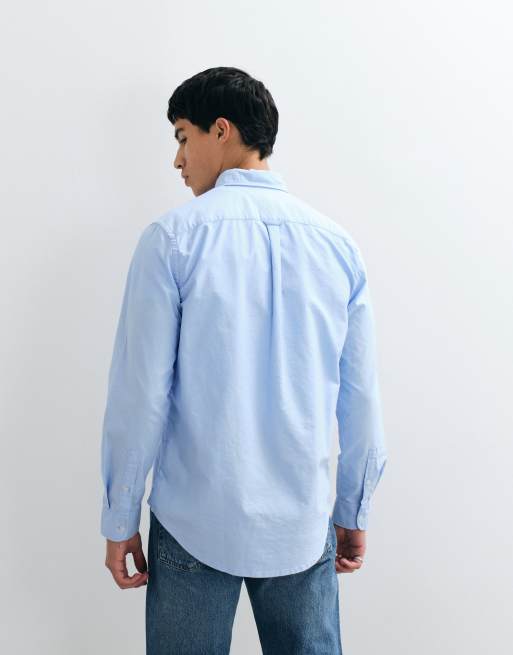 Tommy Jeans - Lyseblå Oxford-skjorte, 4 af 5