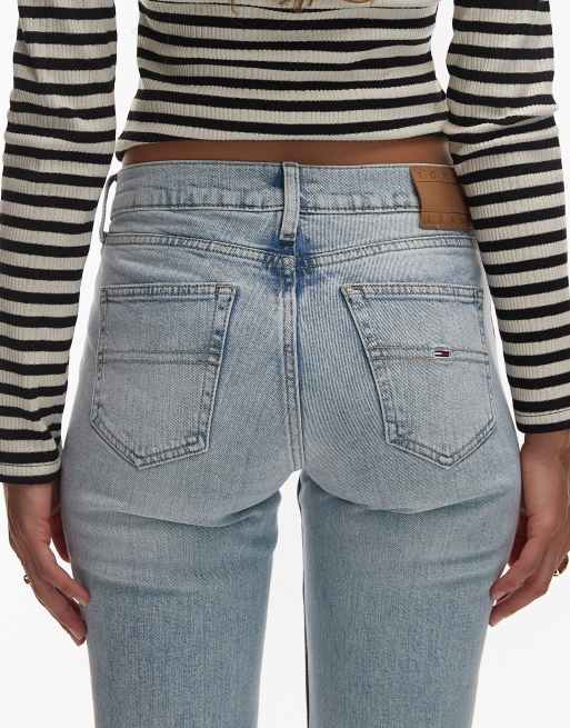 Tommy Jeans - Maddie - Jean bootcut évasé à taille mi-haute - Délavage ultra clair, 5 de 5