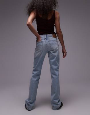 Tommy Jeans Maddie Mid Rise Bootcut Flared Jeans In Blue