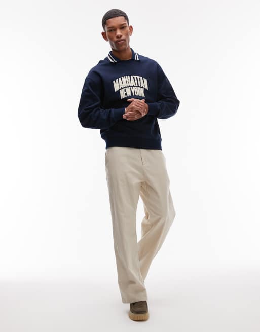 Tommy Jeans - Manhattan - Polo de rugby - Bleu marine, 3 de 4