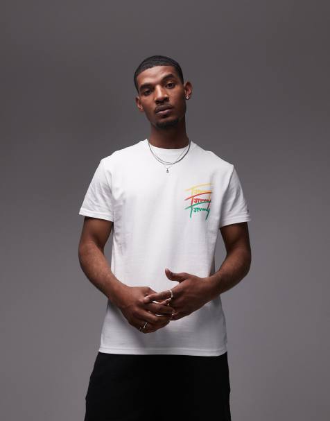 Tommy Jeans – Marinblå t-shirt med upprepat signaturtryck baktill - view 1