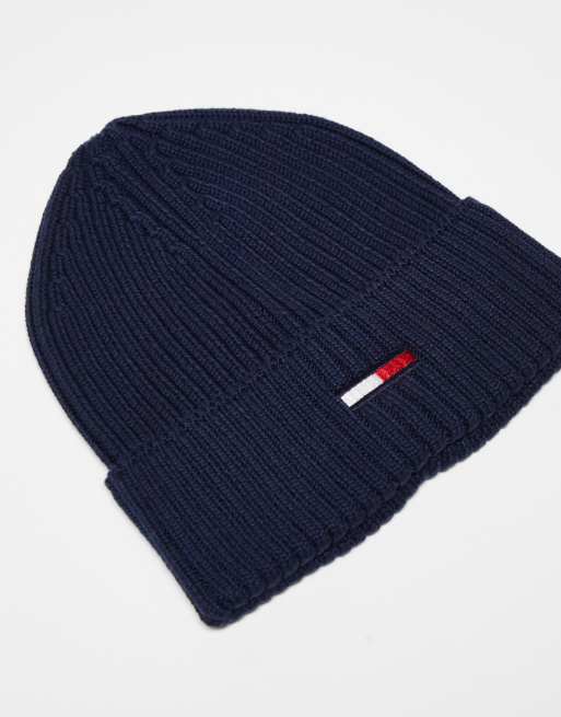 Tommy Jeans – Marinblått set med mössa och halsduk med flagglogga, 2 av 4