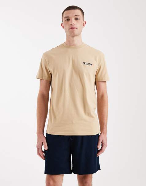 Tommy Jeans - Marineblå shorts i hørblanding - view 1