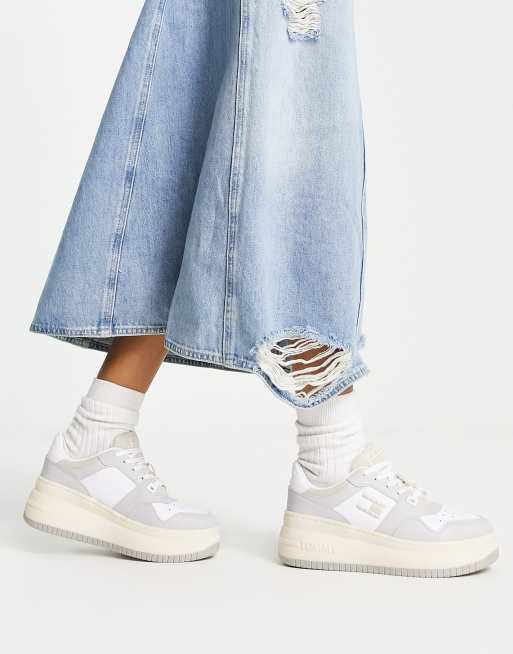 Tommy Jeans canvas logo flatform trainers, ASOS